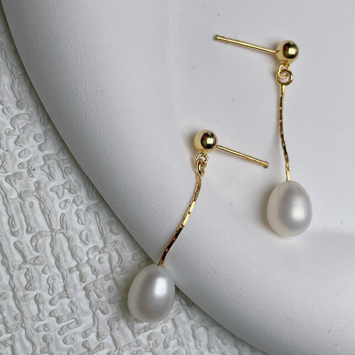 Colleen | Casual Drop Parel Oorbellen