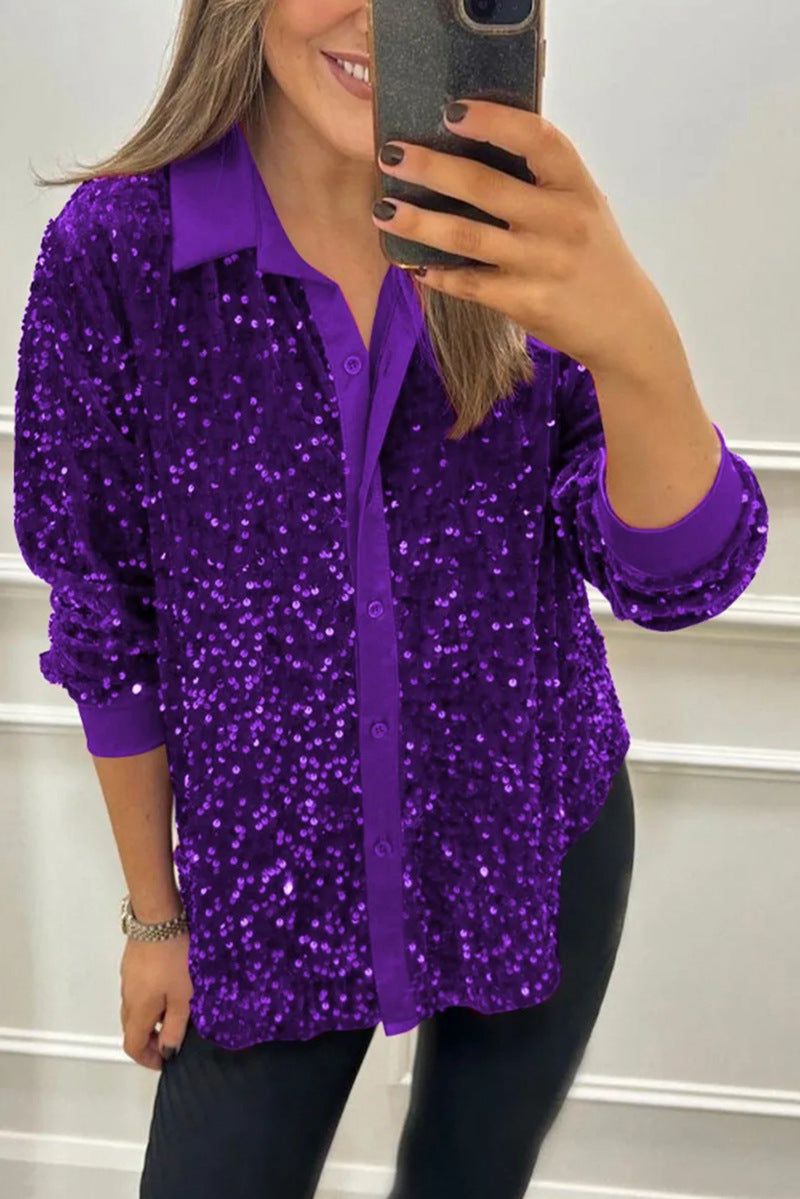 Claudine | Elegante Shimmer Colshirt