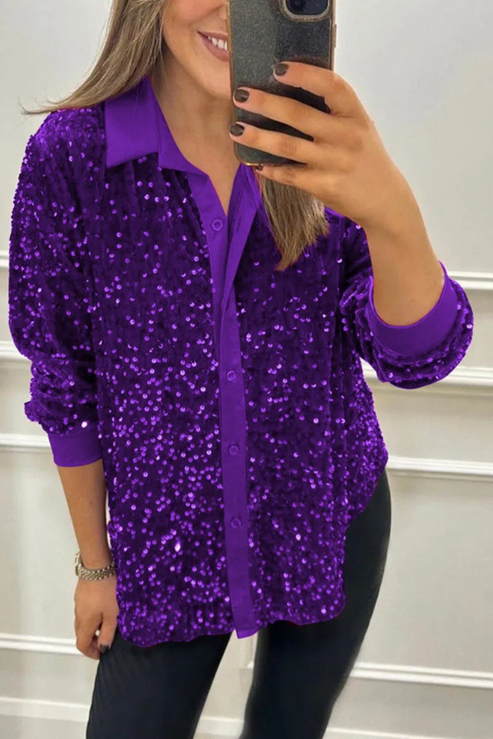 Claudine | Elegante Shimmer Colshirt