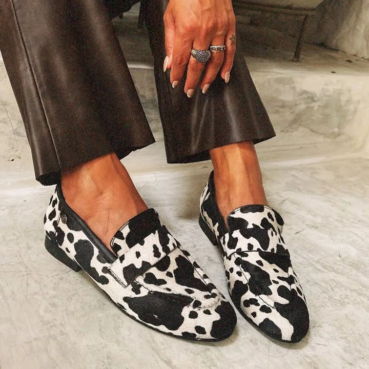 Hadley | Elegante Loafers met Dierenprint