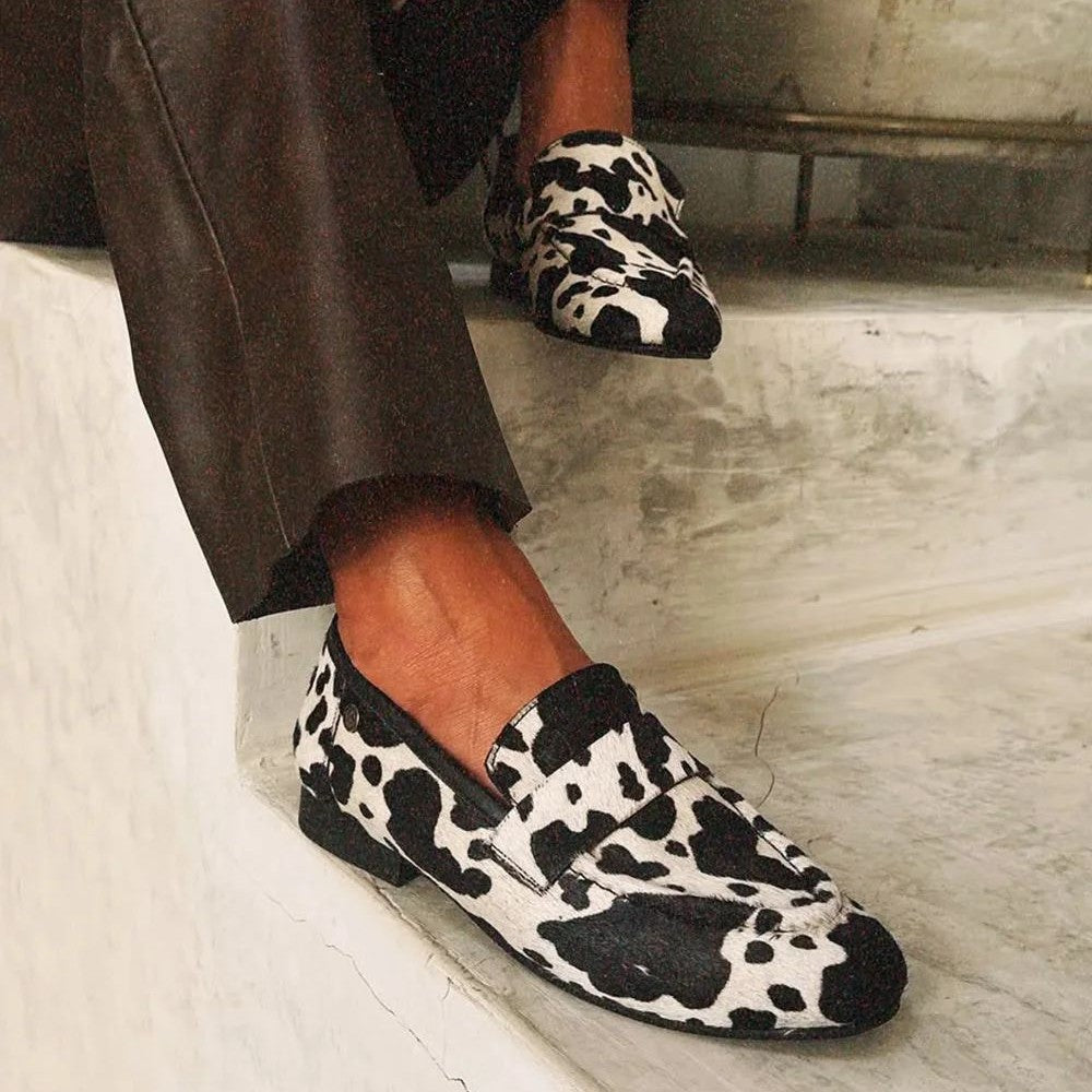 Hadley | Elegante Loafers met Dierenprint