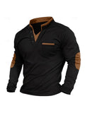 Rory | Textured Colour-Block Quarter-Zip Pullover