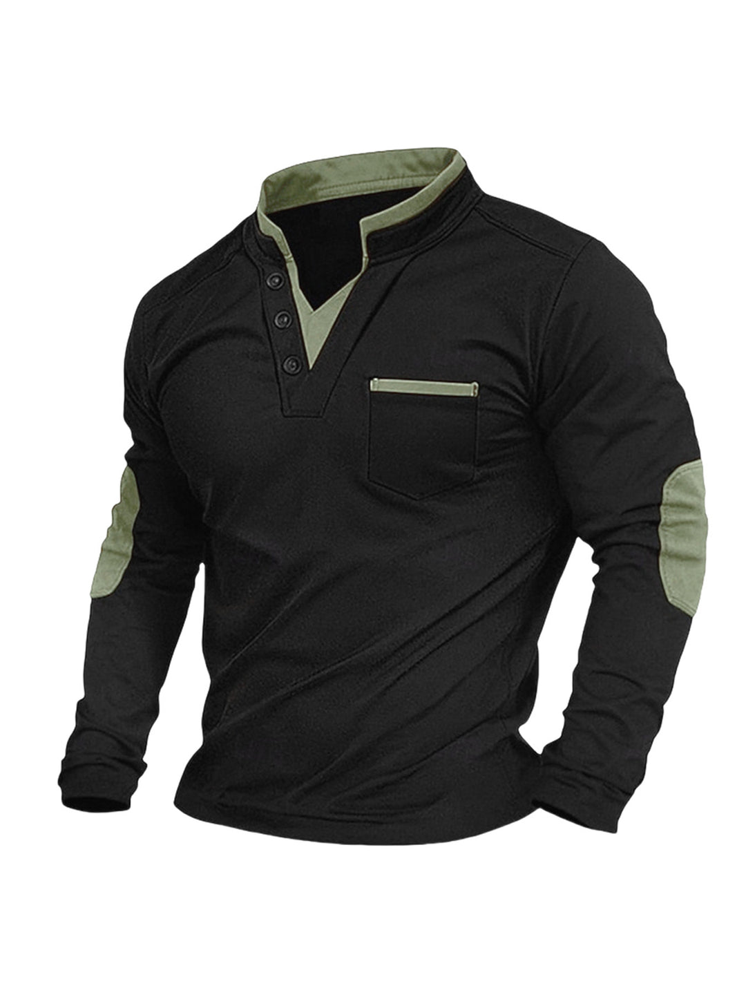Rory | Textured Colour-Block Quarter-Zip Pullover