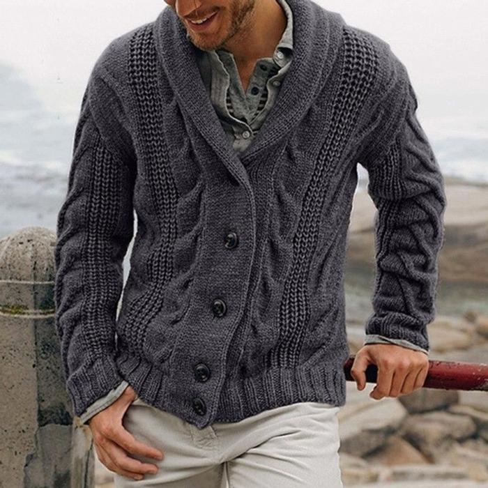 Walter | Cardigan met Sjaalkraag en Kabelpatroon