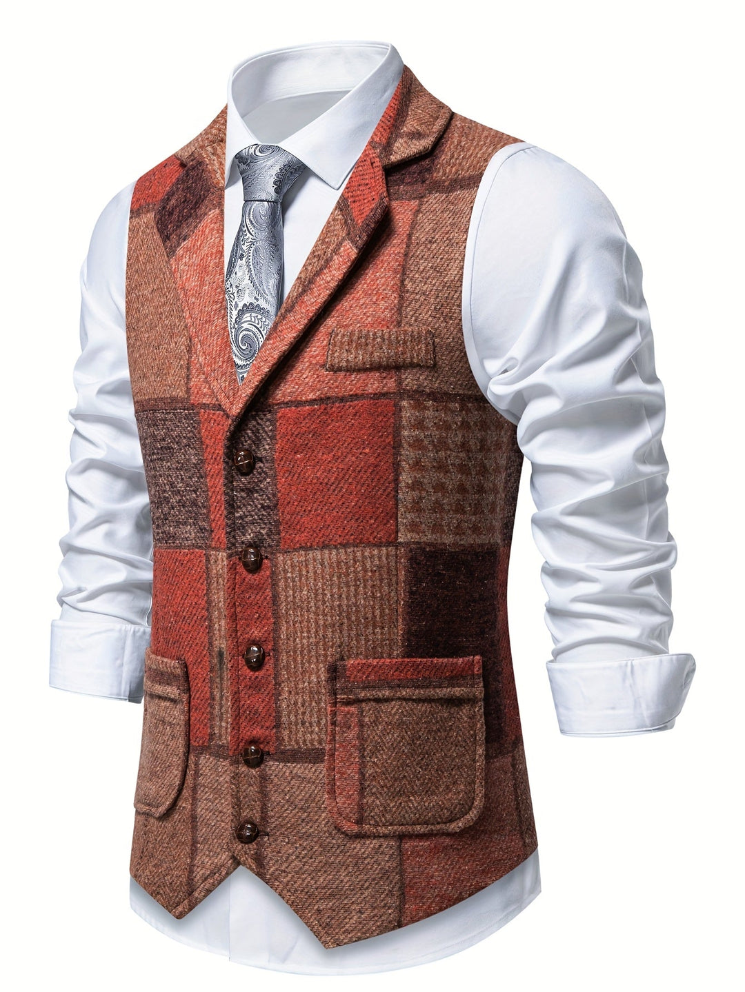 Tobias | Patchwork Op maat Gemaakt Vest