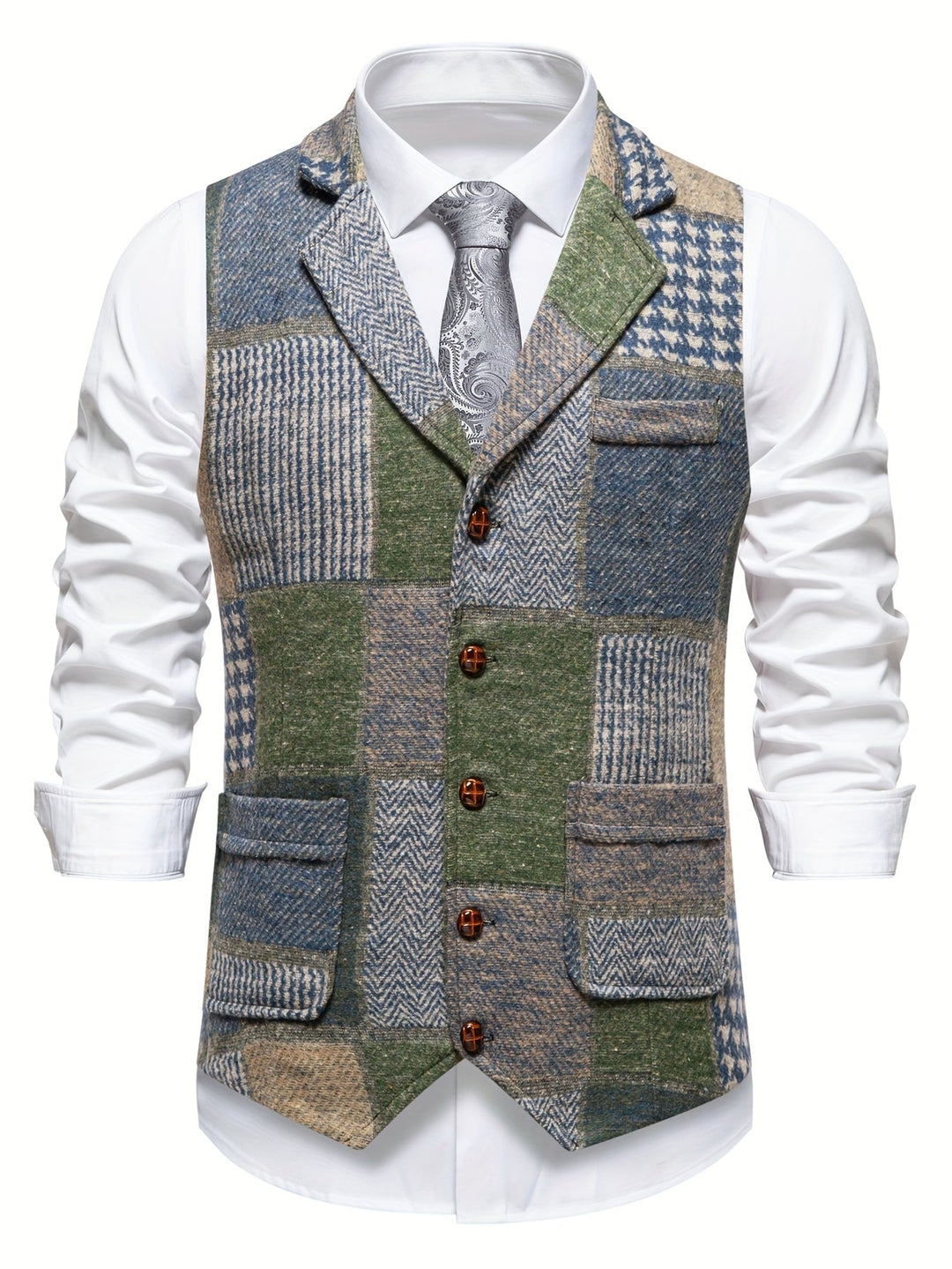 Tobias | Patchwork Op maat Gemaakt Vest
