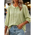 Paige | Geborduurde Peter Pan Kraag Blouse