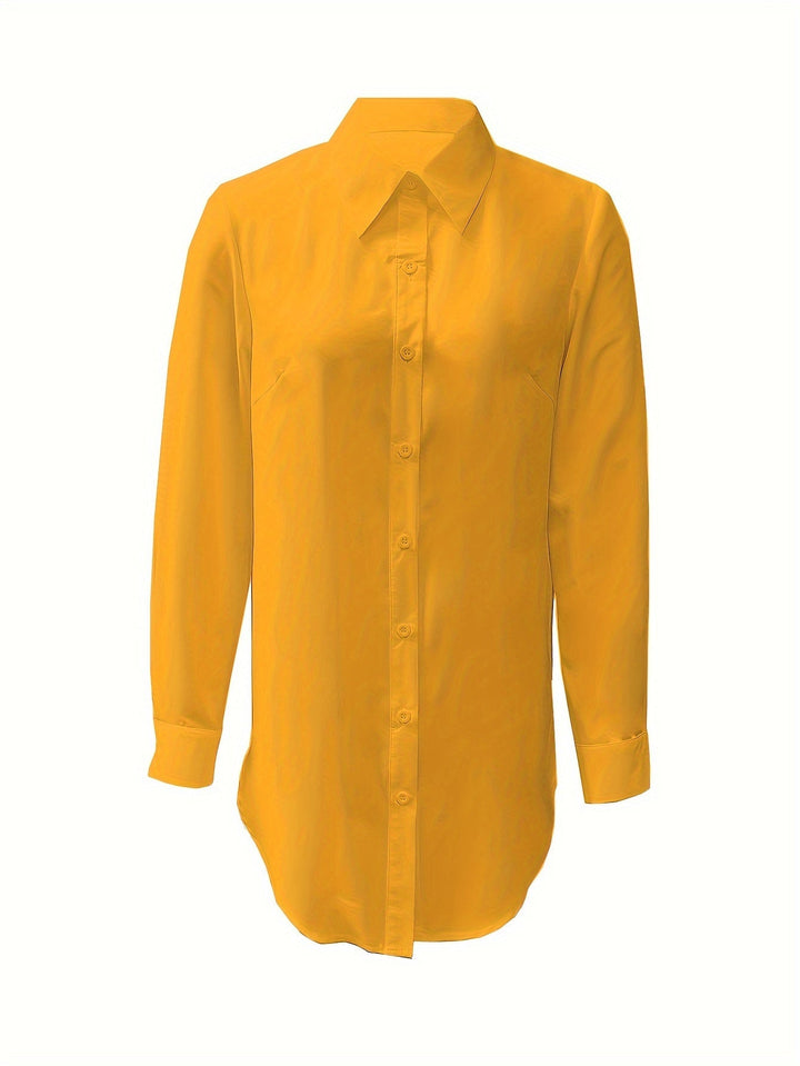 Quinn | Verfijnde Knop-Voorkant Blouse