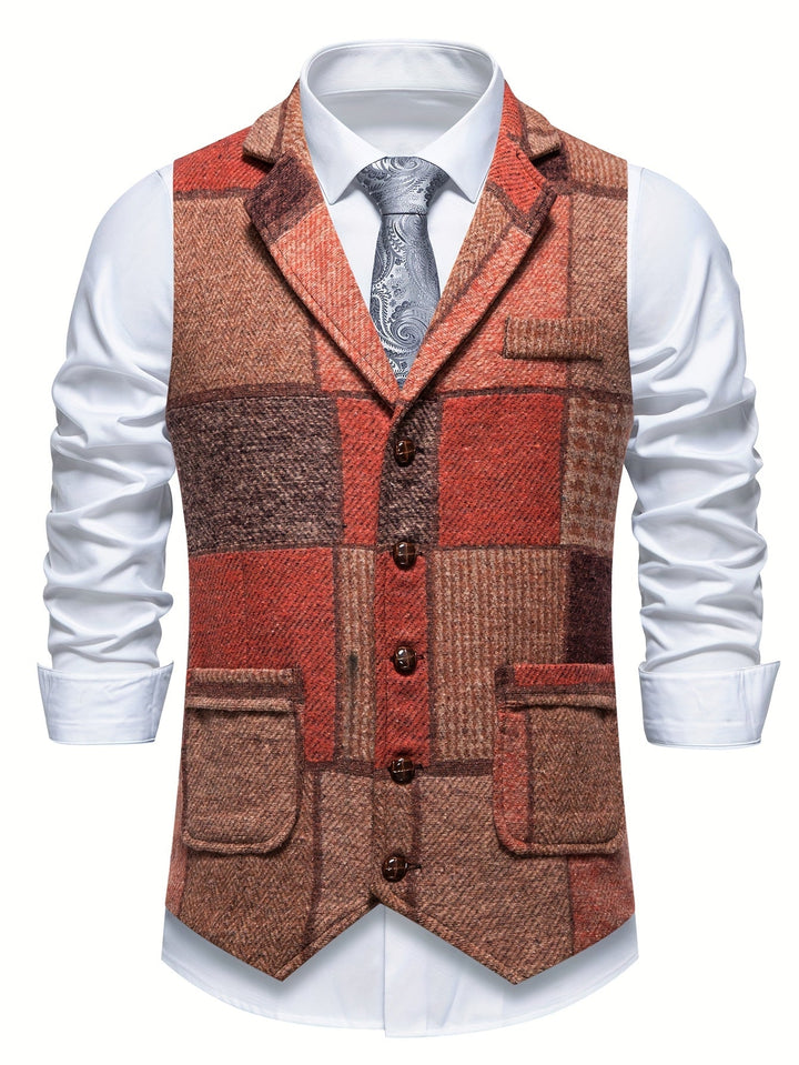 Tobias | Patchwork Op maat Gemaakt Vest