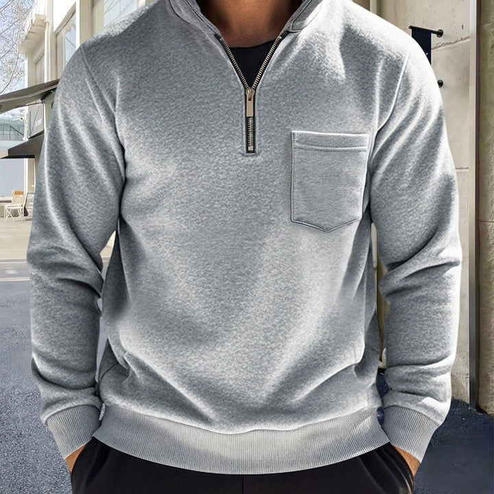 Emmett | Verfijnde Half-Zip Pullover