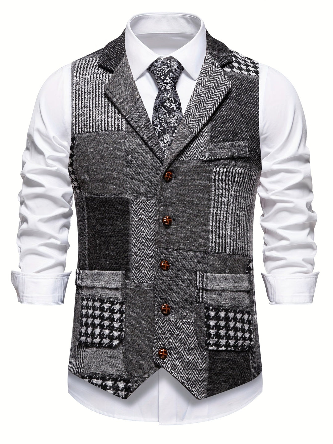 Tobias | Patchwork Op maat Gemaakt Vest