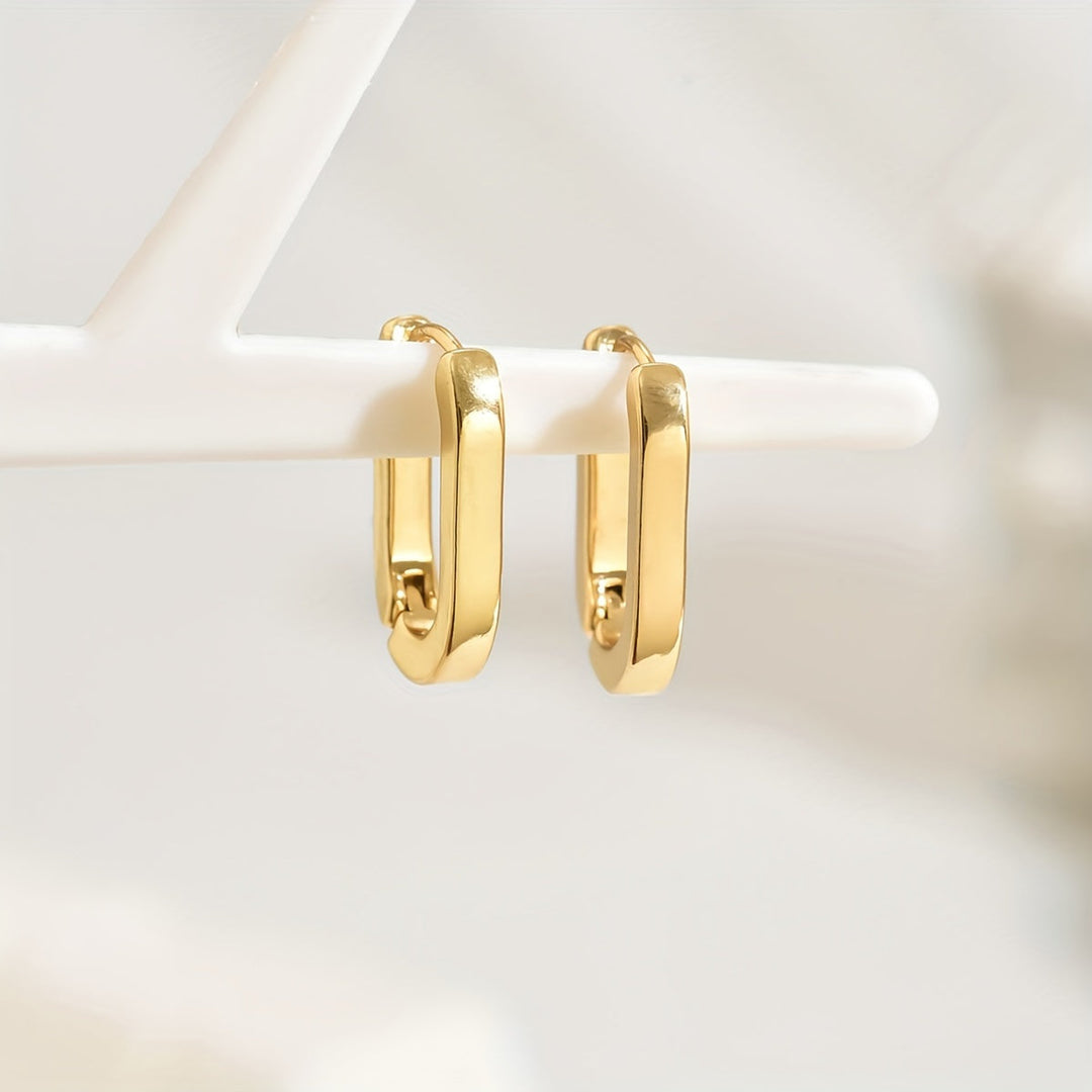 Wanda | Elegante Geometrische Hoepel Oorbellen