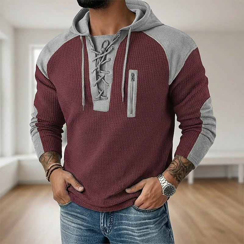 Wesley | Lace-Up Hoodie met Capuchon