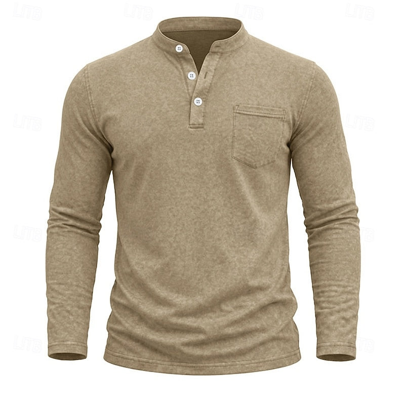 Weston | Klassieke Henley Langsleeve Shirt