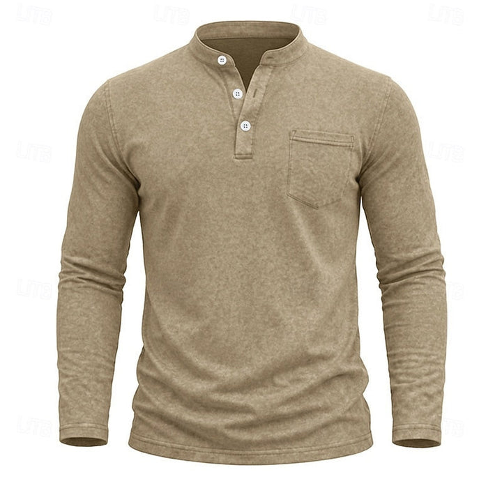Weston | Klassieke Henley Langsleeve Shirt