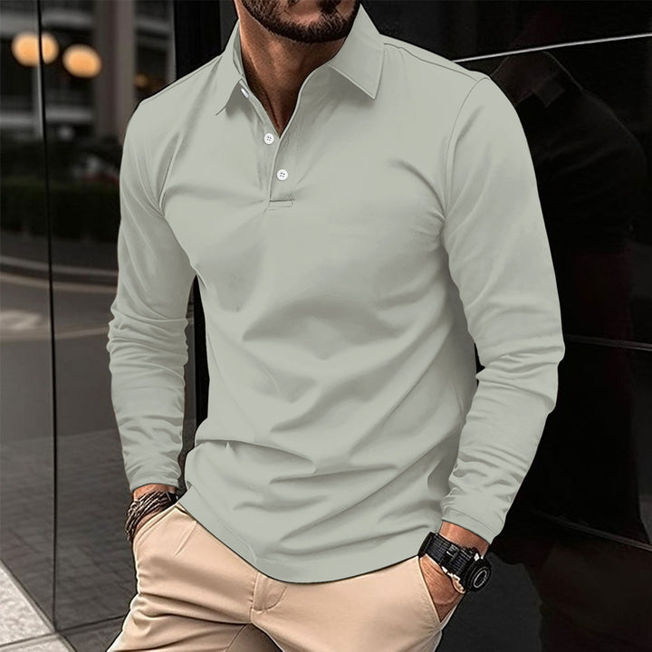 Dalton | Verfijnde Lange Mouwen Polo Shirt
