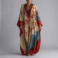 Valerie | Bloesem Batwing Mouw Maxi Jurk