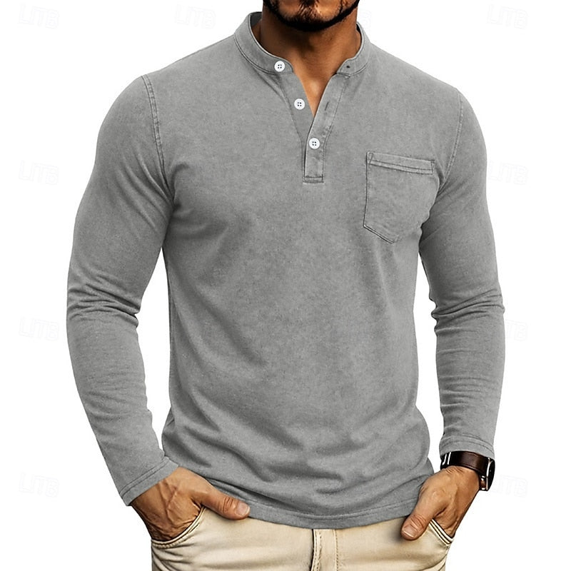 Weston | Klassieke Henley Langsleeve Shirt