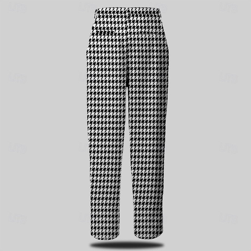 Nolan | Op maat gemaakte Houndstooth Broek