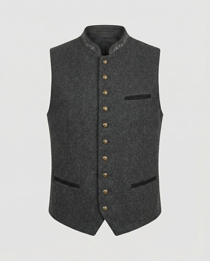 Frederick | Traditionele Staande-Kraag Vest