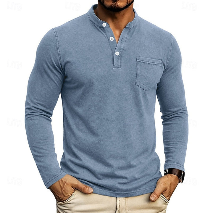 Weston | Klassieke Henley Langsleeve Shirt