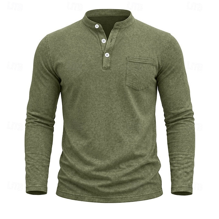 Weston | Klassieke Henley Langsleeve Shirt