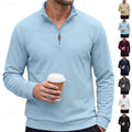 Quentin | Textured Quarter-Zip Pullover