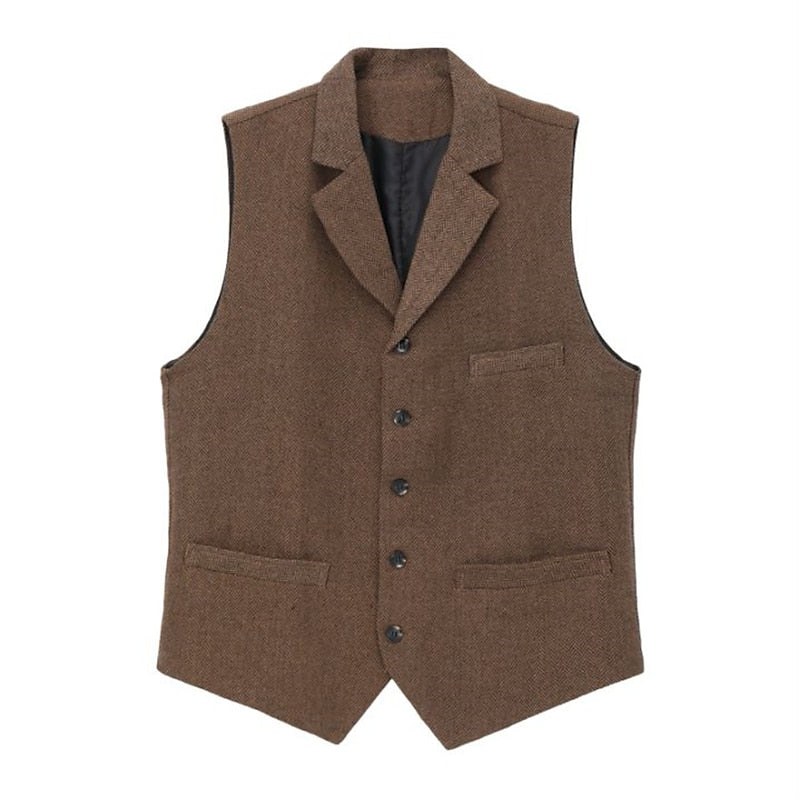 Gerard | Haringbone Tailored Waistcoat